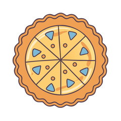 tart icon, tart vector illustration-simple illustration of tart, perfect for tart logos and icons