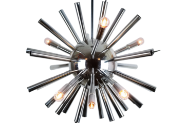 Sputnik Style Pendant Light Isolated On Transparent Background