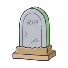 tombstone icon, tombstone vector illustration-simple illustration of tombstone, perfect for tombstone logos and icons