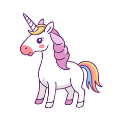 unicorn icon, unicorn vector illustration-simple illustration of unicorn, perfect for unicorn logos and icons