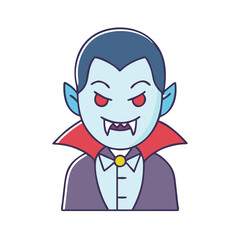 vampire icon, vampire vector illustration-simple illustration of vampire, perfect for vampire logos and icons