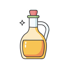 vinegar bottle icon, vinegar bottle vector illustration-simple illustration of vinegar bottle, perfect for vinegar bottle logos and icons