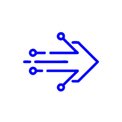 arrows icon in trendy style isolated backgroundcircuit vector icon design template