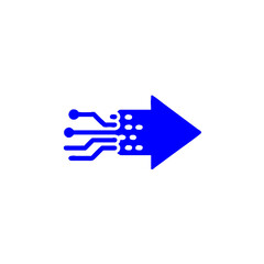 arrows icon in trendy style isolated backgroundcircuit vector icon design template