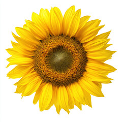 Obraz premium Close-up illustration material of a blooming sunflower flower