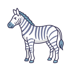 zebra icon, zebra vector illustration-simple illustration of zebra, perfect for zebra logos and icons