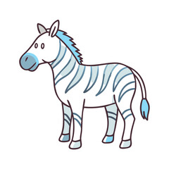 zebra icon, zebra vector illustration-simple illustration of zebra, perfect for zebra logos and icons