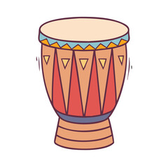 african drum icon, african drum vector illustration-simple illustration of african drum, perfect for african drum logos and icons