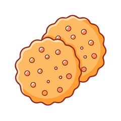 biscuit icon, biscuit vector illustration-simple illustration of biscuit, perfect for biscuit logos and icons