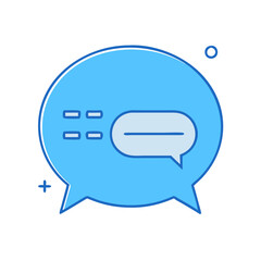 chat bubble icon, chat bubble vector illustration-simple illustration of chat bubble, perfect for chat bubble logos and icons