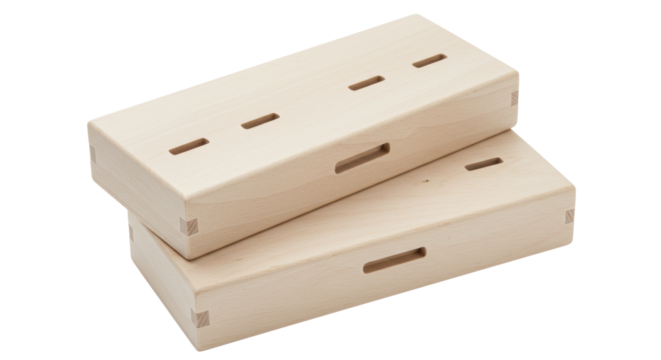 Isolated Wooden Boxes