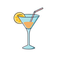 cocktail glass icon, cocktail glass vector illustration-simple illustration of cocktail glass, perfect for cocktail glass logos and icons