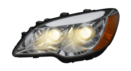 Isolated Car Headlight