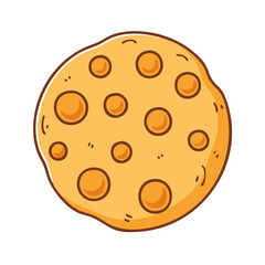 cookie icon, cookie vector illustration-simple illustration of cookie, perfect for cookie logos and icons