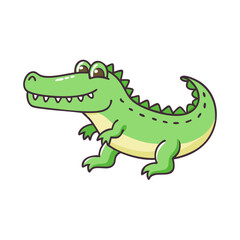 crocodile icon, crocodile vector illustration-simple illustration of crocodile, perfect for crocodile logos and icons