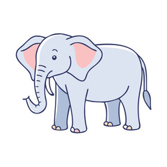 Obraz premium elephant icon, elephant vector illustration-simple illustration of elephant, perfect for elephant logos and icons