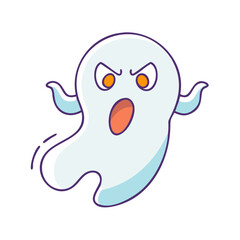 ghost icon, ghost vector illustration-simple illustration of ghost, perfect for ghost logos and icons