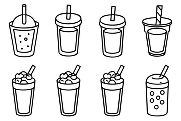 Traditional Thai Iced Tea Graphic Bundle