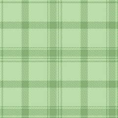 Pale light grey green and Deep sage Seamless Tartan Textile Design