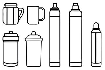 Flat Design Thermosphere Illustrations