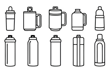 Thermosphere Line Art Icons