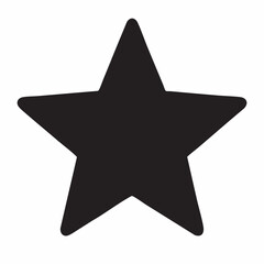 Fototapeta premium Five Pointed Star Shape Icon Graphic Design Element. Vector Image