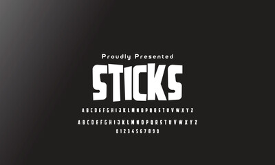 Playful style font design, childish alphabet letters and numbers vector illu thick funny font for headlines, funny text shirts, childish hood logo, quotes, and birthday headlines. 