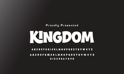 Playful style font design, childish alphabet letters and numbers vector illu thick funny font for headlines, funny text shirts, childish hood logo, quotes, and birthday headlines. 