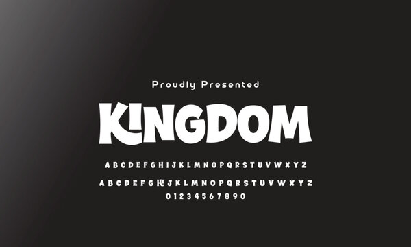 Playful style font design, childish alphabet letters and numbers vector illu thick funny font for headlines, funny text shirts, childish hood logo, quotes, and birthday headlines. 