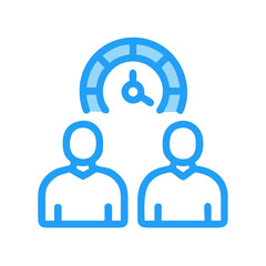 People with Speedometer Symbol Icon Design