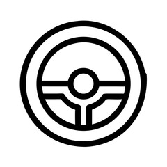 Obraz premium Steering Wheel Symbol Icon Design