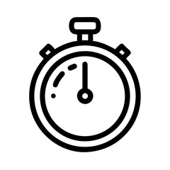 Stopwatch Chronometer Icon Design