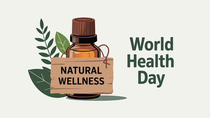 World Health Day vector illustration in flat design showing medical professionals, heart health, stethoscope, and healthcare icons – perfect for hospital, clinic, wellness, and medical campaign design