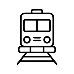 Train Front View Icon Design