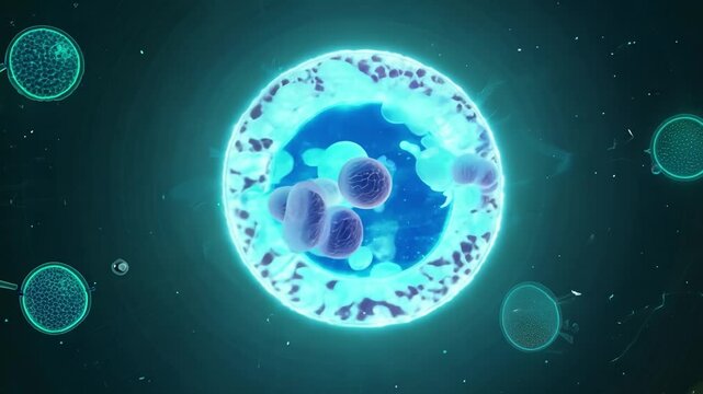 Cell absorbing increasing number of pathogens