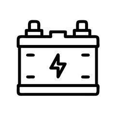 Car Battery Symbol Icon Design