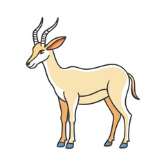 Obraz premium antelope icon, antelope vector illustration-simple illustration of antelope, perfect for antelope logos and icons