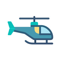 Helicopter Side Icon Design