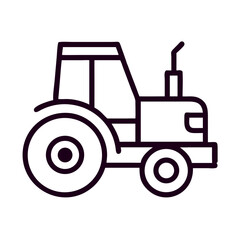 Tractor Vehicle Icon Design