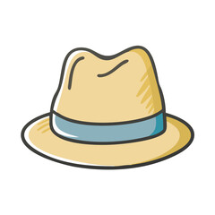 trilby icon, trilby vector illustration-simple illustration of trilby, perfect for trilby logos and icons