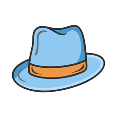 trilby icon, trilby vector illustration-simple illustration of trilby, perfect for trilby logos and icons