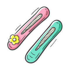 barettes icon, barettes vector illustration-simple illustration of barettes, perfect for barettes logos and icons