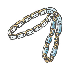 chain belts icon, chain belts vector illustration-simple illustration of chain belts, perfect for chain belts logos and icons