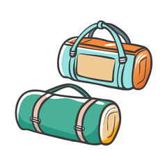 duffel bags icon, duffel bags vector illustration-simple illustration of duffel bags, perfect for duffel bags logos and icons