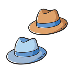 fedora hats icon, fedora hats vector illustration-simple illustration of fedora hats, perfect for fedora hats logos and icons