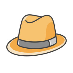 fedoras icon, fedoras vector illustration-simple illustration of fedoras, perfect for fedoras logos and icons