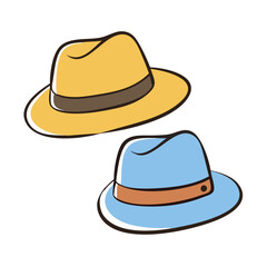 fedora hats icon, fedora hats vector illustration-simple illustration of fedora hats, perfect for fedora hats logos and icons