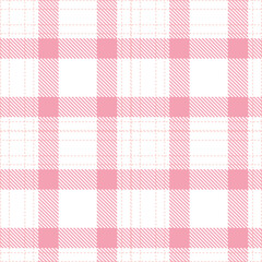 Elegant Seamless Tartan featuring Light white and Pale light rose Textile Design