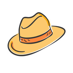 panama hats icon, panama hats vector illustration-simple illustration of panama hats, perfect for panama hats logos and icons
