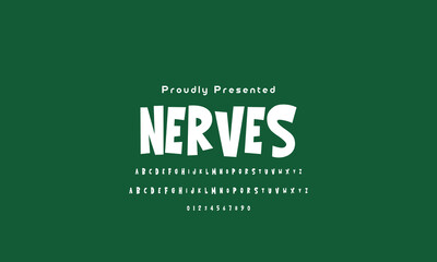 Childish alphabet, playful letters, funky cartoon font for toy logo, birthday headline, Mexican festival title, fiesta text, Kindergarten typography for education and fun designs. Vector typeset